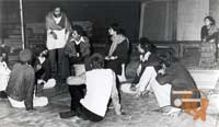 B. V. Karanth at rehearsal